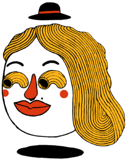 Pasta Remoli - pasta face illustration